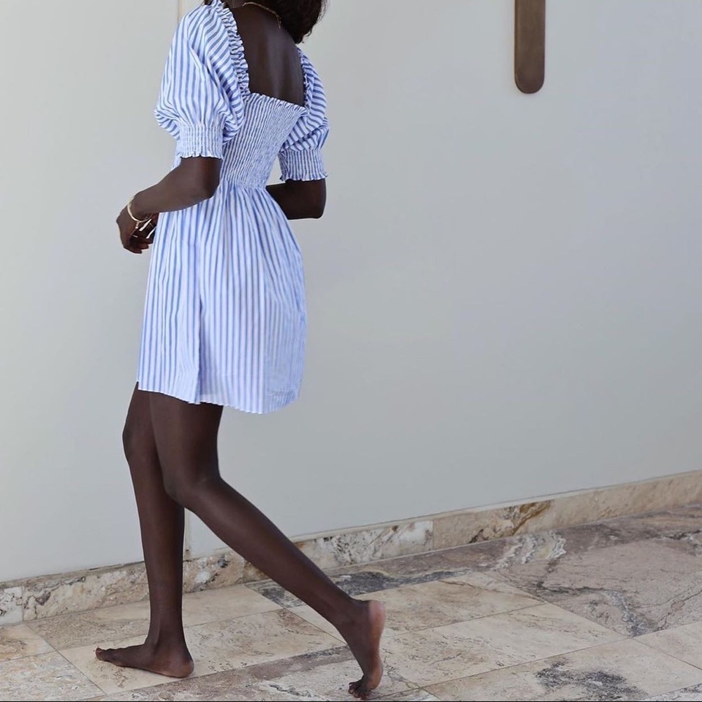 blueberry stripe athena hill house home nap dress